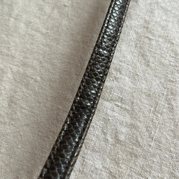 Vintage 1980’s Jay Herbert New York Accordion Style Brown Snakeskin Handbag - Picture 10 of 13